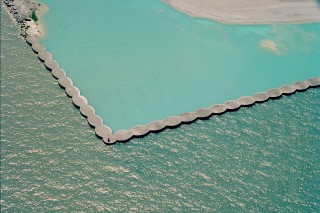 Break Wall and Blue Water, Lake Michigan