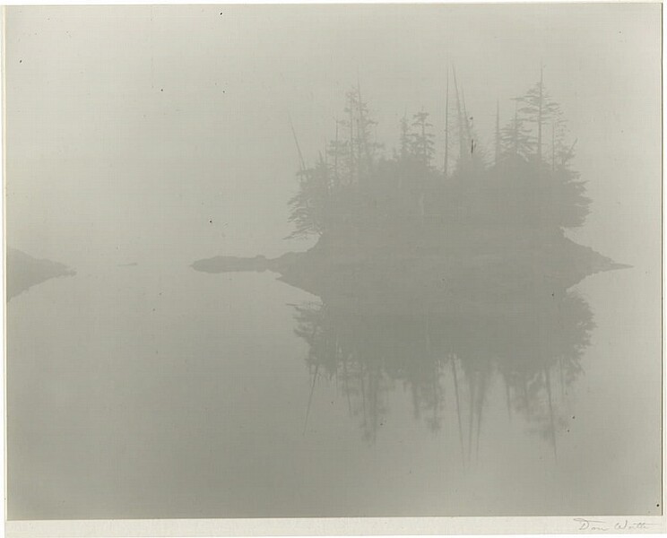 Island in Fog, Prince Rupert, British Columbia