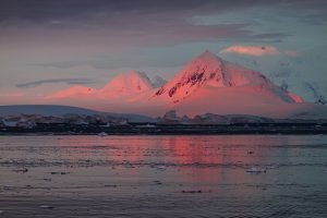 Lemaire Channel Alpenglow, Antarctica