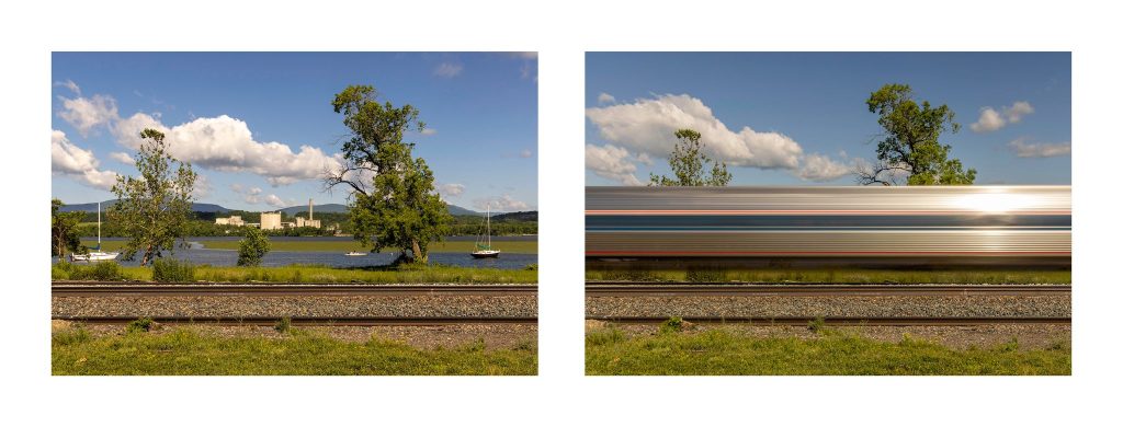 1:500 Seconds. of Tracks: 0.4 Seconds of Passenger Train, Germantown, NY