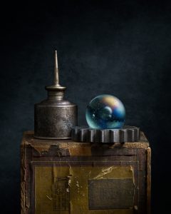 Oil Can With Marble