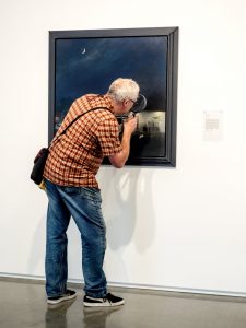 People Looking At Art: Magnifying Glass