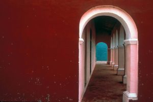 Painted Arcade, Tlacotalpan, Veracruz, Mexico