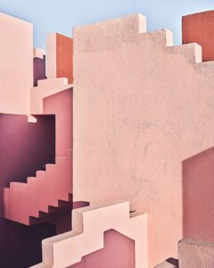 Pink Stairs, Calpe, Spain