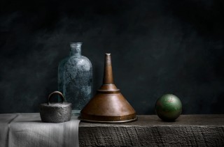 Still Life with Copper Funnel