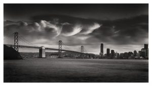 Billowing Clouds Over Bay Bridge