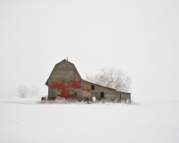 Barn with Hoarfrost, Saskatchewan
