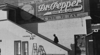 Negro Going in a Colored Entrance of Movie House, Belzoni, Mississippi