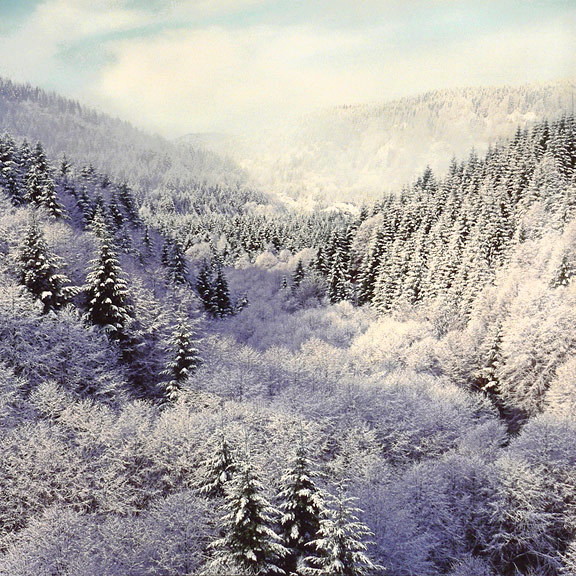 River Valley and Clearing Snowstorm